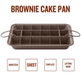 thumbnail image 3 of Zootealy Nonstick Cake Pan Fixed Bottom Bakeware Square Grid Cake Baking Tray Non-stick Quick Release Coating Baking Brownie Mould, 3 of 8