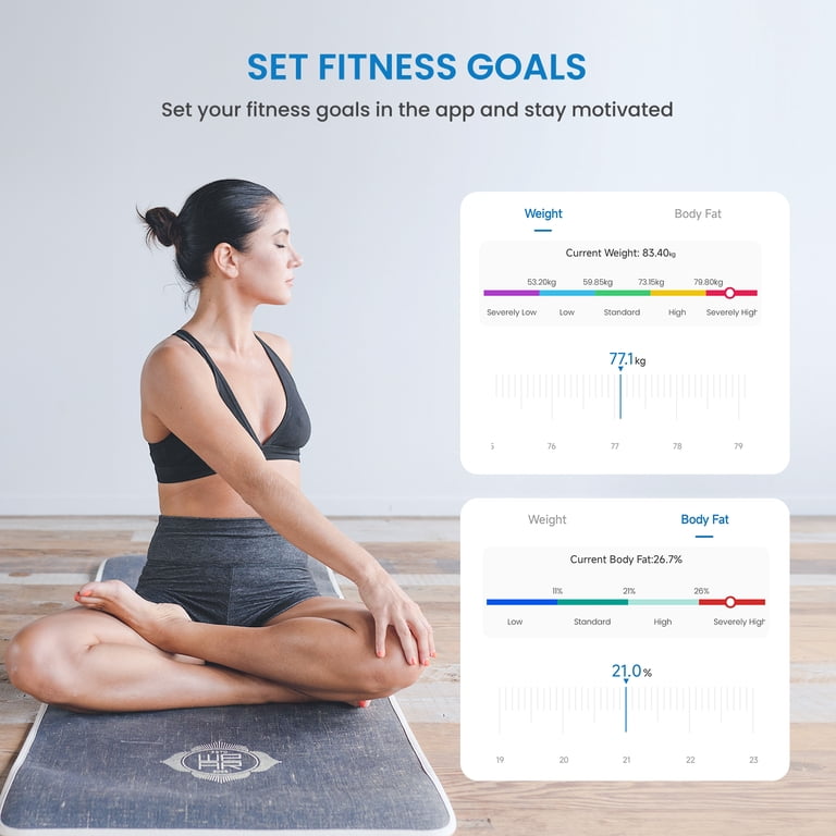 RENPHO Bluetooth Smart Scale, 13 Metrics, Red Gradient photo 8
