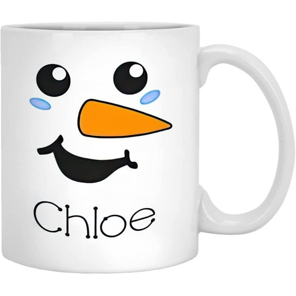 Snowman Face Christmas Mug, Christmas Party Favors Cup Gifts For Him For Her For Kids Snowman Coffee Lover Xmas Holiday Gift Cute Mug