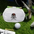 thumbnail image 6 of Zipper Golf Ball Pouch Belt Waist Bag Storage Organizer Outdoor Golf Sports Accessory for Golf White, 6 of 8