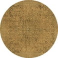 thumbnail image 1 of Ahgly Company Indoor Round Abstract Brown Modern Area Rugs, 6' Round, 1 of 4