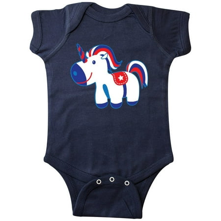 

Inktastic Unicorn Patriotic 4th Of July Holiday Gift Baby Boy or Baby Girl Bodysuit