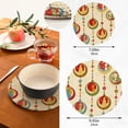thumbnail image 3 of GZHJMY Cute Christmas Balls Trivets Pot Holders Set of 2, Hot Pads, Table Mats,Placemats Set for Cooking and Baking, Cotton Braided Hot Pads, 7.09"+9.45", 3 of 7