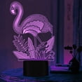 thumbnail image 2 of YSITIANNA Optical Illusion 3D Flamingo Night Light USB Powered Touch Switch LED Decor Table Desk Lamps 7 Colors Changing Lights Brithday Room Decoration STNL#2541, 2 of 9