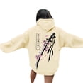 thumbnail image 3 of Sweat à Capuche à Manches Longues Imprimé Double Lettre Automne Hiver avec Poche avant pour Sorties Décontractées, 3 of 7