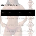 thumbnail image 4 of Minjewel Women's Two-Piece Sequin Bikini Set, O-Ring Detail & Strapless Top with High Waist Bottom, Sexy Swimsuits for Women for Party Vacation,Wine L, 4 of 5