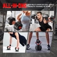 thumbnail image 3 of BalanceFrom 60LB 4-in-1 Portable Changeable Dumbbell, Barbell, and Kettlebell Set with Adjustable Weights, 3 of 7