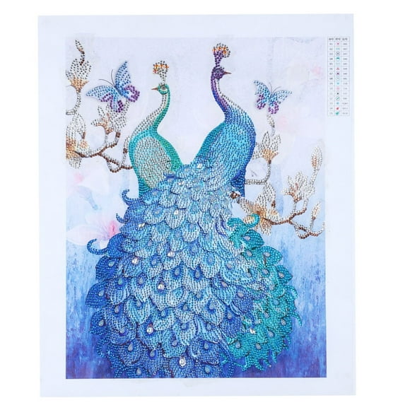 Diamond Painting DIY 5D Diamond Painting Double Peacock Special Shape Diamond Paintings Kits Arts Craft for Room Wall Decoration