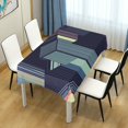 thumbnail image 4 of Yayeee Tablecloths 54" x 72" Rectangle Wrinkle Resistant Party Table Cover, Cube Stripes, 4 of 8