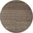 thumbnail image 1 of Ahgly Company Indoor Round Contemporary Brown Abstract Area Rugs, 7' Round, 1 of 6