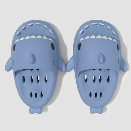 

QWZNDZGR Man Women Shark Slippers Summer Beach Anti-Skid Cute Couple Parents Kids Outdoor Cool Indoor Household Funny Slippers Hot