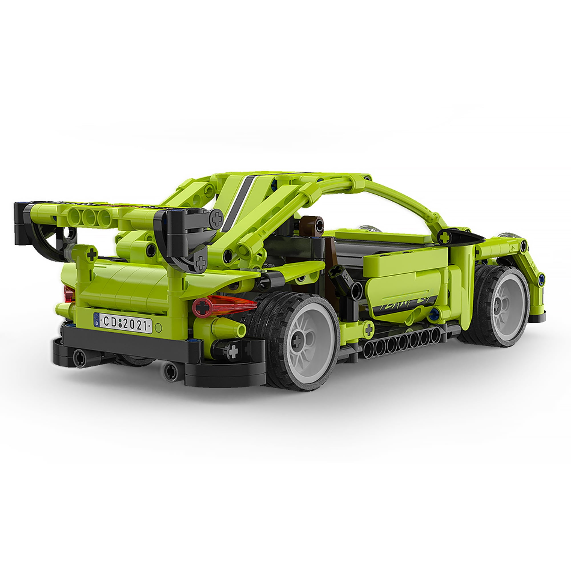 CaDA® Pull Back Sports Car Series-Legend Supercar Model Building Block Toy C52024W Building Kit and Engineering Toy for Kids (387 Pieces)