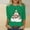 A381 Green, variant on LEKWK Women's Christmas Outfit Merry Chrismas Shirts Xmas Crew Neck 3/4 Sleeve Tops Ladies Holiday Tops Holiday Xmas Tops for Women
