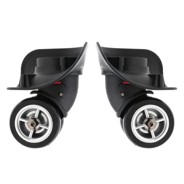 Minnieouse 1 par de ruedas giratorias para maletas, ruedas silenciosas para viajes Viajes, Equipaje y Accesorios Varios Negro S
