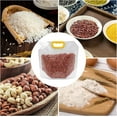 thumbnail image 3 of LINLIN Grain Moisture-proof Sealed Bag, 10 pcs Stand Up Food Storage Pouches, Resealable Transparent Grain Snack Storage Bags,for Storage Dried Fruit, Beans, Grains, rice, coffee, sugar, etc, 3 of 8
