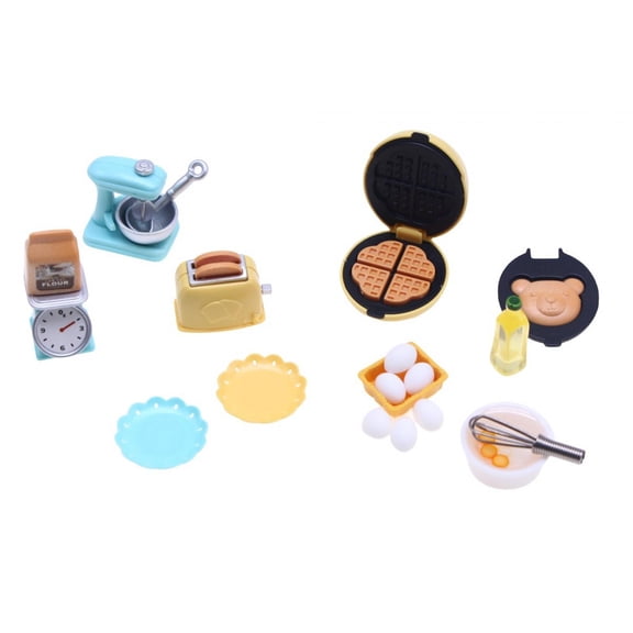 Juego de cocina para casa de muñecas en miniatura 1/12, electrodomésticos de cocina, tostadoras, muebles en miniatura, juguetes para niños y niñas, Estilo B