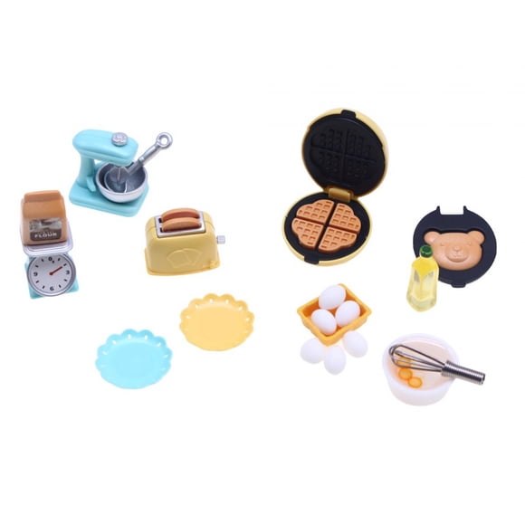 Juego de cocina para casa de muñecas en miniatura 1/12, electrodomésticos de cocina, tostadoras, muebles en miniatura, juguetes para niños y niñas, Estilo B