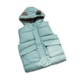thumbnail image 2 of Esaierr Kids Baby Boys Girls Winter Vest Coat, Ears Hooded with Pocket Fleece Waistcoat Top Toddler Warm Sleeveless Outwear Cotton Vest for 2-6Y, 2 of 7