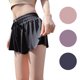 thumbnail image 3 of Sonducket Pantalones cortos de verano para correr para mujer 2 en 1, pantalones cortos de secado rápido para maratón, pantalones cortos Uniforme atlético negro M, 3 of 6