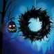 thumbnail image 2 of Door Wreath Black Feather Flower Wreath Wall Door Hanging Festival Party Decor Decorations, 2 of 8