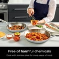 thumbnail image 4 of Juego de utensilios de cocina Ninja EverClad de acero inoxidable de 7 piezas, 4 of 9
