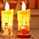 thumbnail image 1 of ckepdyeh Velas cónicas sin llama Velas eléctricas navideñas Velas artificiales navideñas Luces nocturnas decorativas A, 1 of 8
