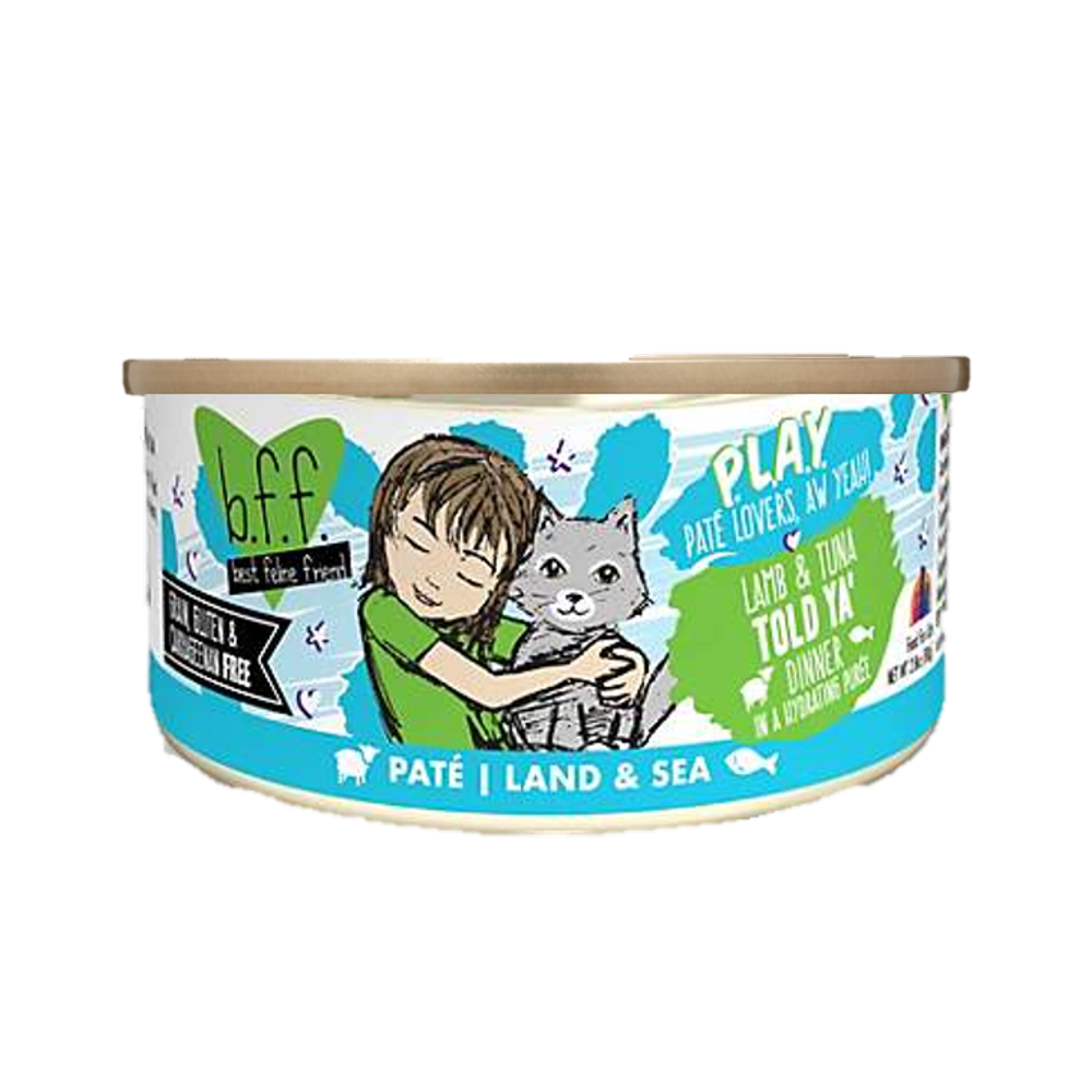 Weruva BFF PLAY Told Ya' Lamb & Tuna Dinner in a Hydrating Puree Pate