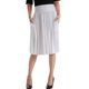 thumbnail image 4 of Gibobby faldas de mezclilla para mujer elástico acanalado de Color sólido de cintura alta a la moda para mujer(Blanco, L), 4 of 5