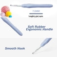 thumbnail image 3 of 7 mm Crochet Hook, Ergonomic Handle for Arthritic Hands, Aluminum Soft Grip Rubber Handle Needles Ergonomic Knitting Needles Crochet Needle for Beginners and Handmade DIY Knitting Crochet, 3 of 3