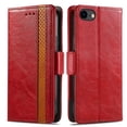 thumbnail image 3 of Case for iPhone SE 2022/2020 （3/4generation） Cover Leather Wallet Folio Case Book Design Flip Magnetic Closure - Red, 3 of 5