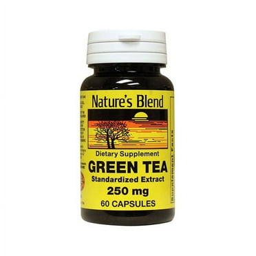 Nature's Blend Green Tea Extract 250 Milligrams 60 Capsules, 079854011043