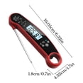 thumbnail image 2 of NAOJIE Waterproof Digital Instant Read Meat Thermometer for Cooking Food Candy,Bbq Grill,Liquids,Beef(Red),Probe Thermometer,Instant Read Thermometer,Meat Thermometer Digital, 2 of 5