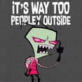 thumbnail image 2 of Nickelodeon Men's Invader Zim T-Shirt, Printed Classic Tee Charcoal heather – 2XL, 2 of 7