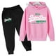 thumbnail image 4 of Conjunto de sudadera y pantalones con capucha para niños y niñas de 3 a 12 años, ropa de ocio, abrigo para primavera y otoño, 4 of 5