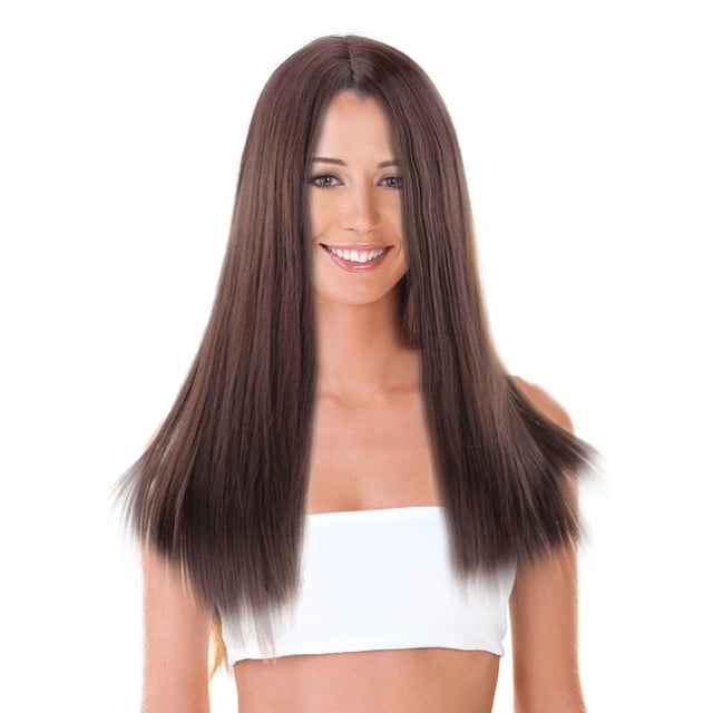 Seitruly Peluca de mujer, diadema de simulación, pelo falso largo ajustable, resistente al calor, portátil, lavable, decoración, Type3 NO3