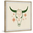 thumbnail image 2 of Marmont Hill Skull With Green Horns Framed Painting Print, 2 of 6
