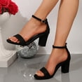 thumbnail image 6 of Willtoo Womens Block Heel Open Toe Strap Ankle Buckle Heeled Sandal, 6 of 6