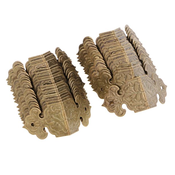 Caja de en Relieve de 30 Piezas, Protectores de Esquina, Antiguos, Protectores de Armario de de Escritorio, Caja de Joye
