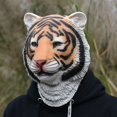 thumbnail image 3 of Disfraz de cabeza de tigre Engranaje de cabeza de tigre Accesorios de disfraz con cubierta de látex - Decoración de cabeza de tigre para mascarada de carnaval, 3 of 5