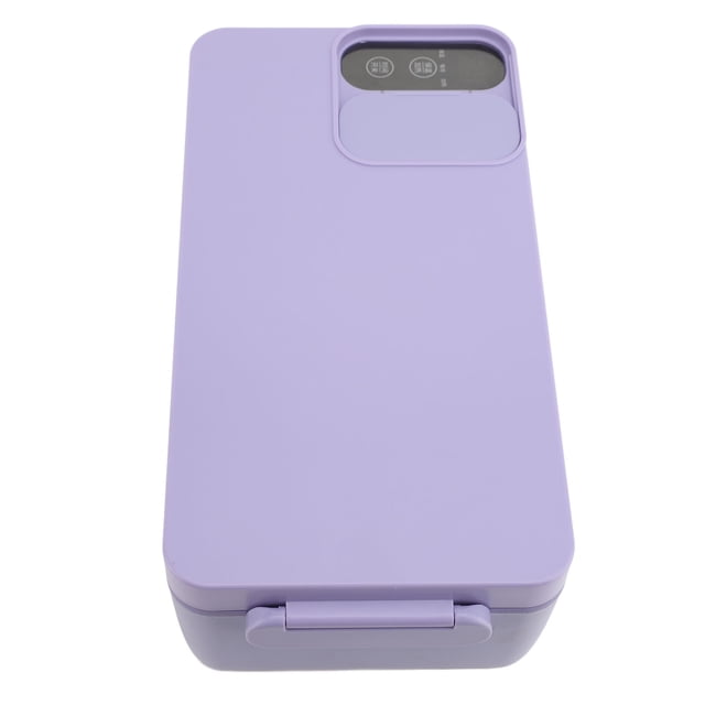 Boîte à lunch électrique pour adultes, chauffage de nourriture 316 réchauffeur alimentaire en acier inoxydable 1l de grande capacité récipient de chauffage alimentaire