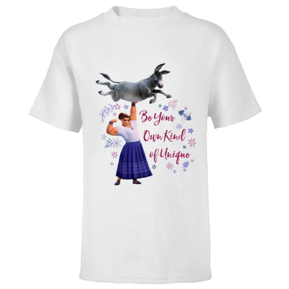 Disney Encanto Luisa Madrigal Be Your Own Kind of Unique - Short Sleeve T-Shirt for Kids - Customized-White