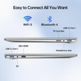 thumbnail image 5 of 2026 New Silver Laptop, 15.6" IPS FHD Student Laptop, Office 2024, Windows 11 Pro, 16GB RAM 512GB SSD, Intel Core i3, Backlit Keyboard, Fingerprint Reader, USB3.0 WiFi5 for Study and Office Work, 5 of 5