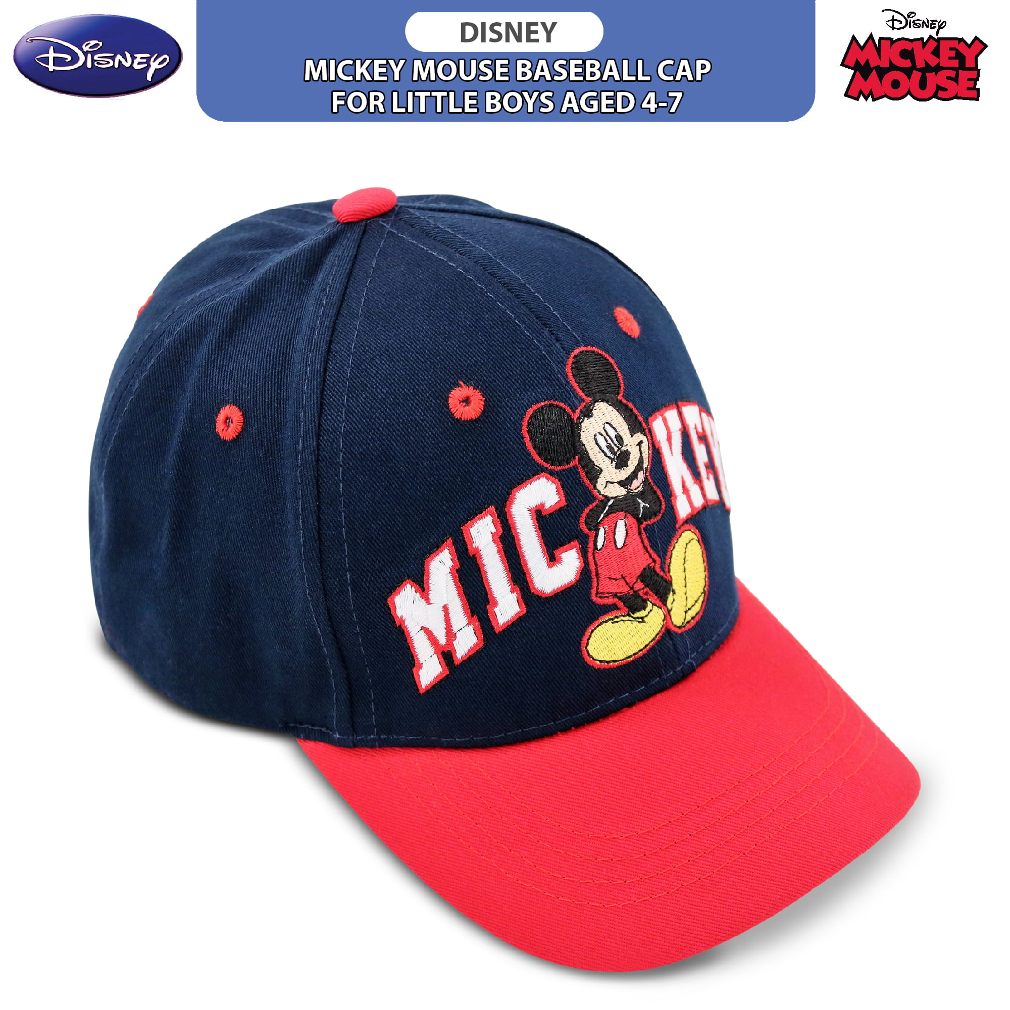 Disney Mickey Mouse Cap Kids Daddy and Toddler Or Little Boys Baseball Hat Ages 2-7 