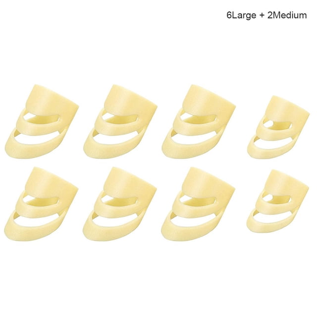 Eigraketly 8 unidades/juego de púas para dedos ALaska Pik para instrumento de cuerda de guitarra eléctrica acústica L/M Type3 NO3 Eigraketly OD001007-01