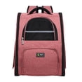thumbnail image 2 of Mochila transpirable para perro gato jinwen Rosado Transportín de viaje para mascotas, 2 of 8