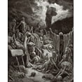 thumbnail image 2 of Dore, Gustave 20x24 White Modern Wood Framed Museum Art Print Titled - The Visions of Ezekiel The Vision of the Valley of the Dry Bones, 2 of 4