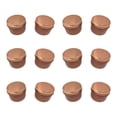 thumbnail image 1 of Inteprter 12 pack/lote contenedores de almacenamiento redondos, tarros de almacenamiento de conservas vacíos fáciles de limpiar y a prueba de Almacenamiento y organización del hogar bronceado, 1 of 6