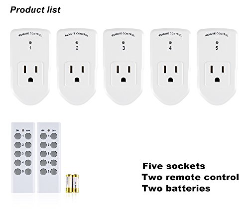 Century Wireless Remote Control Electrical Outlet Switch for Household Appliances, White... by Century Product