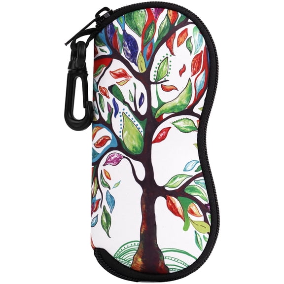 Sunglasses Soft Case Ultra Light Neoprene Zipper Eyeglass Case with Belt Clip for Men Women