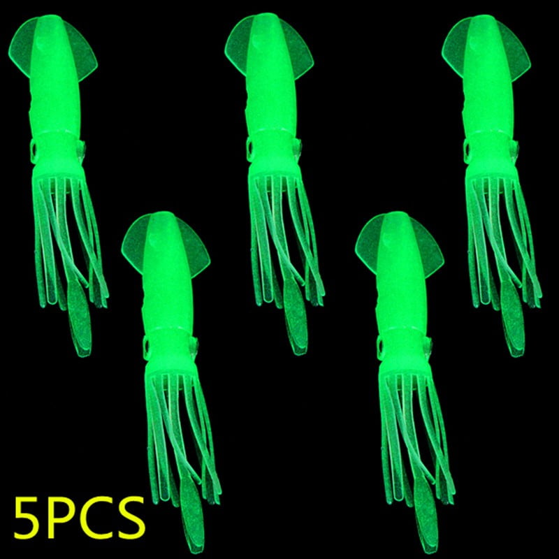 Luengo 50pcs 5.9/15cm Multicolour Soft Plastic Octopus Lures Hoochie Squid Skirt Lures Trolling Bait 50pc 15cm